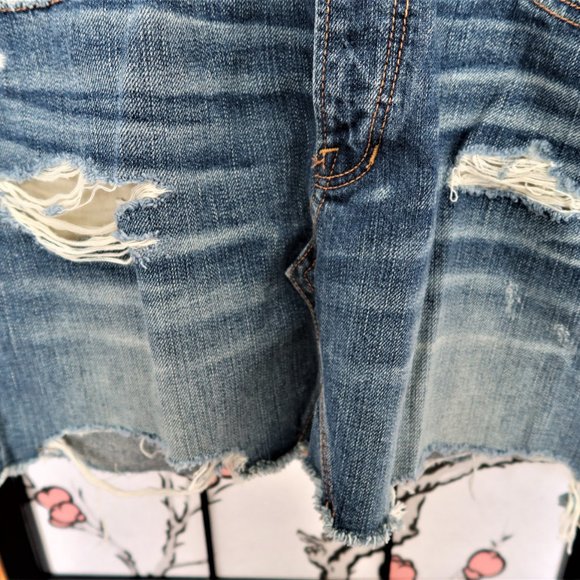 American Eagle Outfitters Blue High Rise Festival Mini Skirt Size 10 Regular NWT - Picture 11 of 13